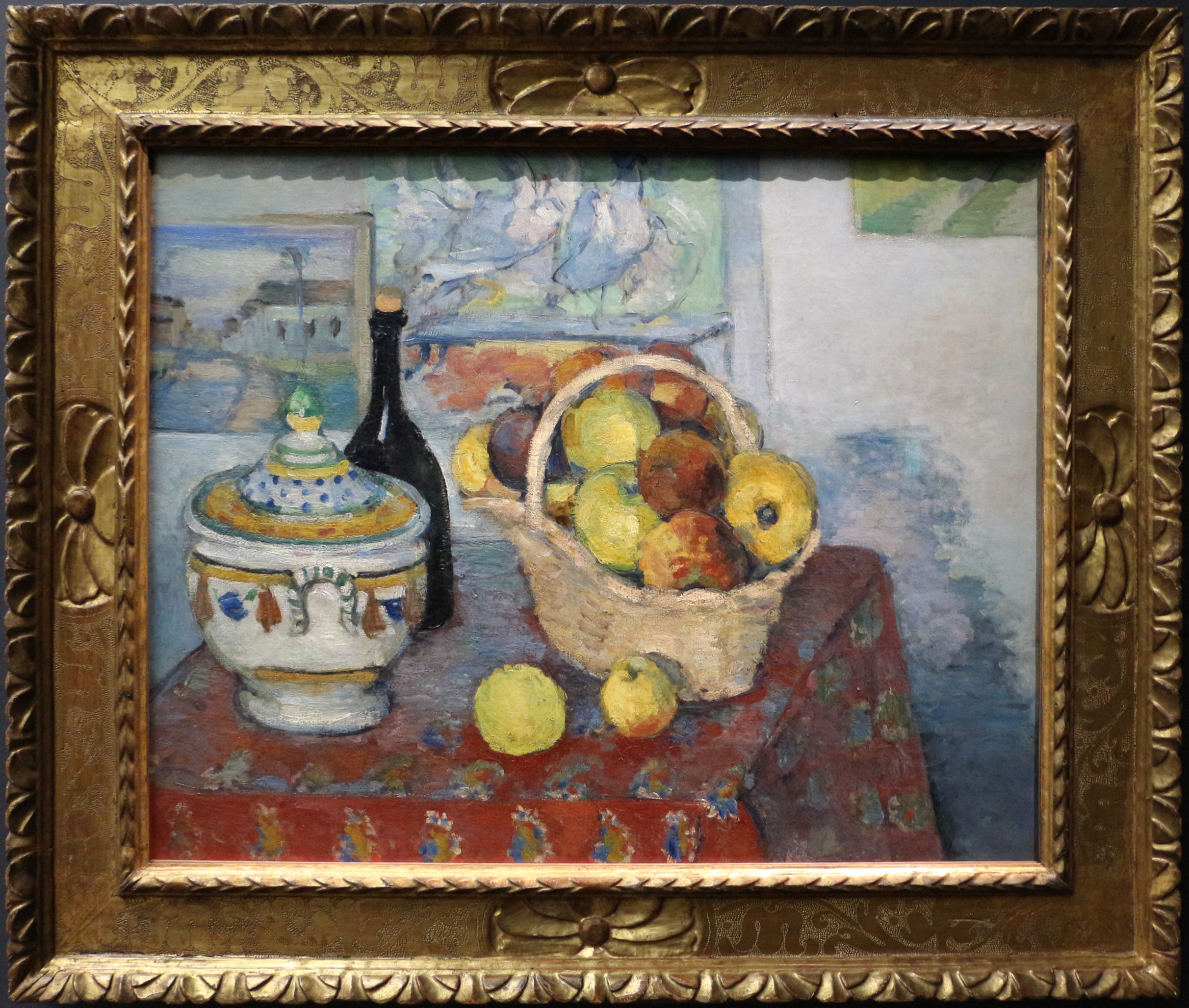 Photo du tableau de Paul Cézanne : nature morte avec soupière