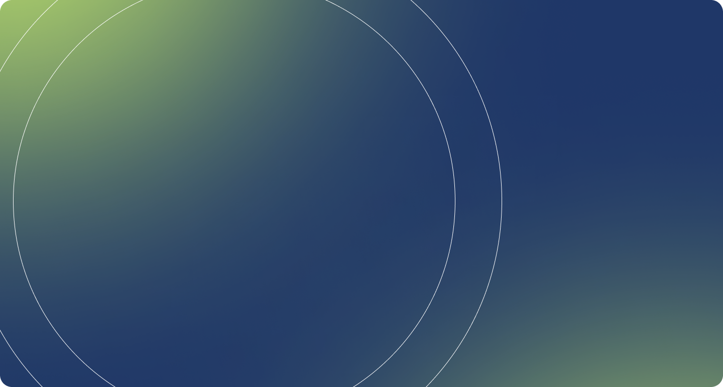 Immagine di sfondo blu e verde con due cerchi concentrici a lato sinistro