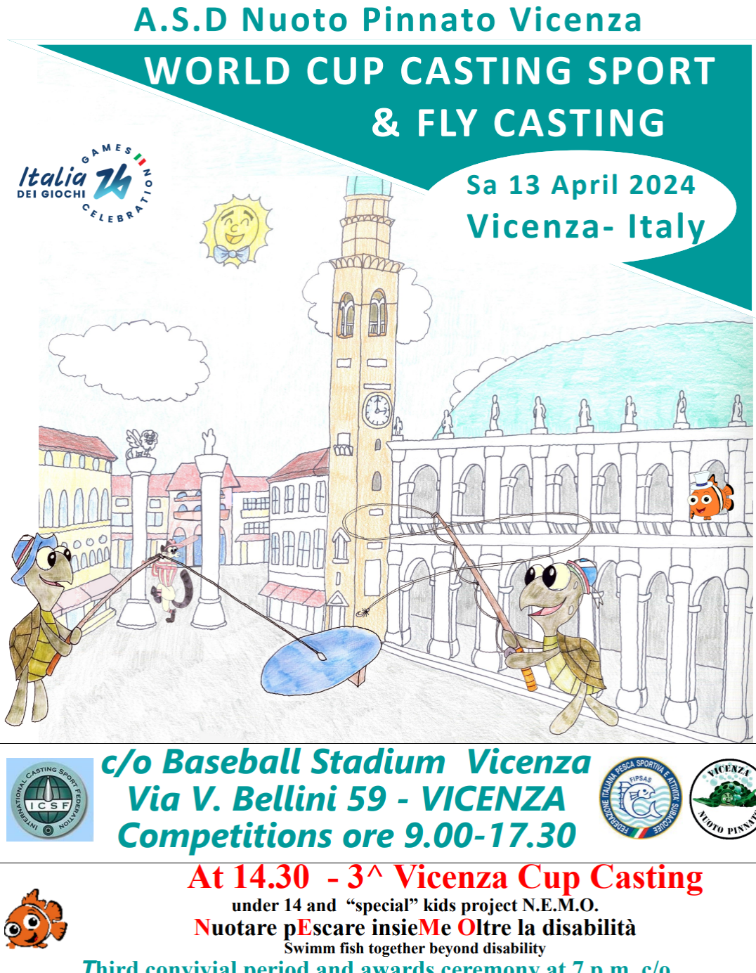 Volantino World cup casting sport & fly castin