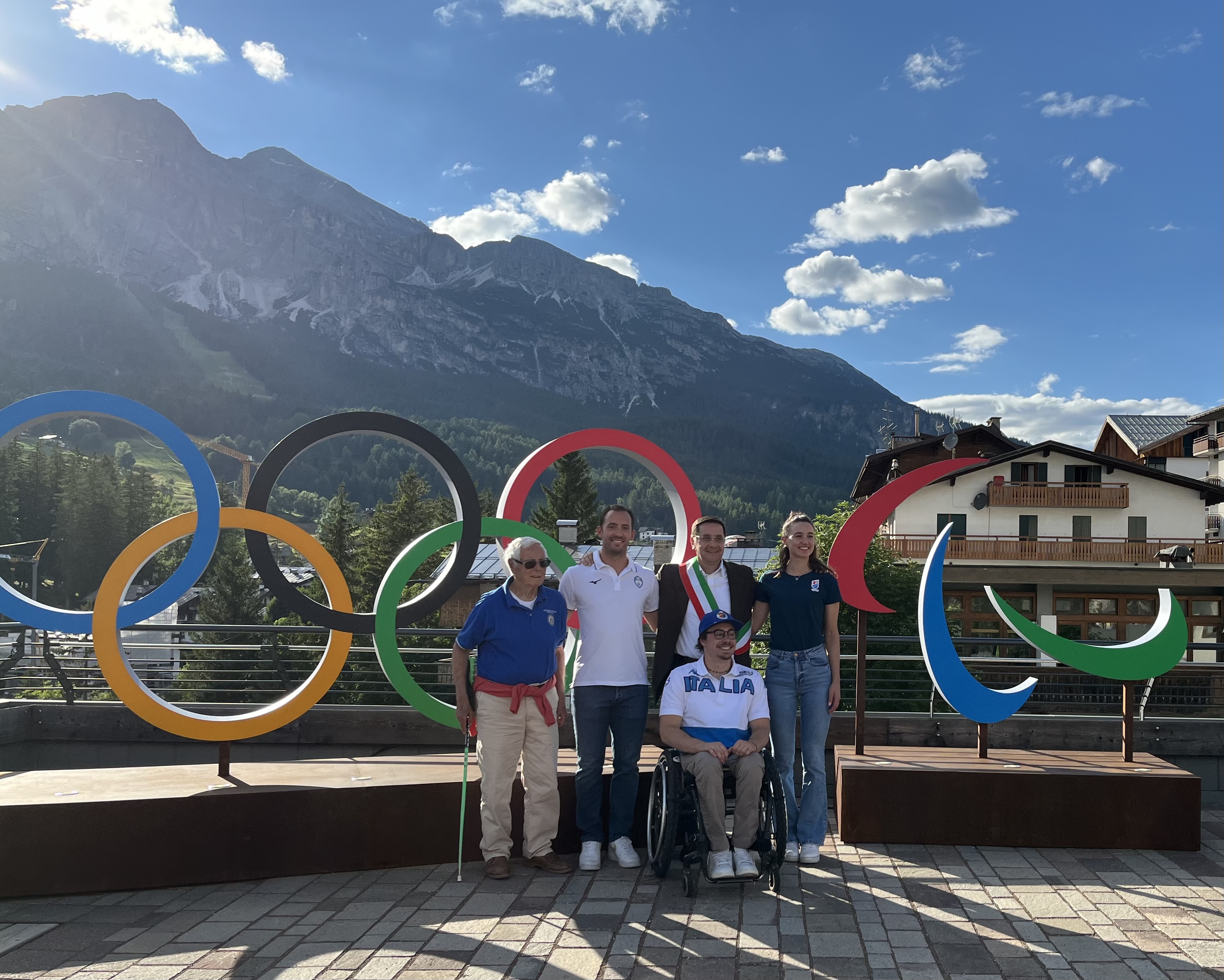 Cortina's Mayor and Olympic athletes