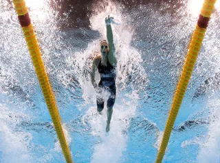 Federica Pellegrini of Italy competes in the Women's 200m Freestyle heat on Day 3 of the Rio 2016 Olympic Games at the Olympic Aquatics Stadium on August 8, 2016 in Rio de Janeiro, Brazil.