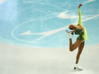 Carolina Kostner che pattina