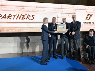 Foto di Giovanni Malagò, Luca Pancalli, Andrea Varnier, Nicoletta Giadrossi, Luigi Ferraris