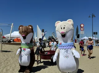 Le Mascotte Tina e Milo a Rimini